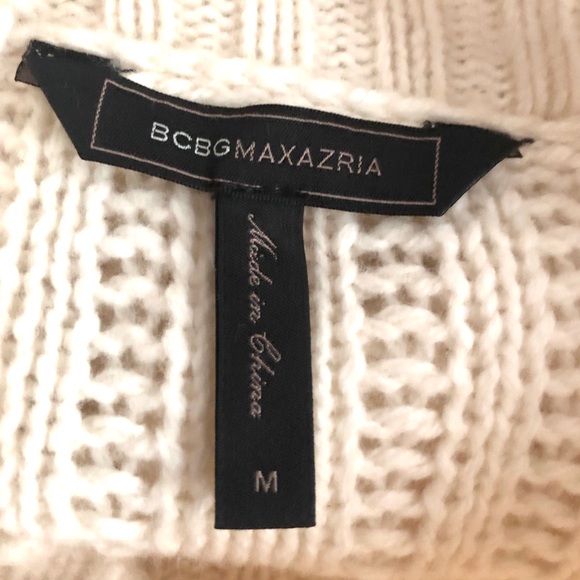 NWOT White Bcbg Turtleneck Sequin Tunic Sweater - Picture 10 of 11